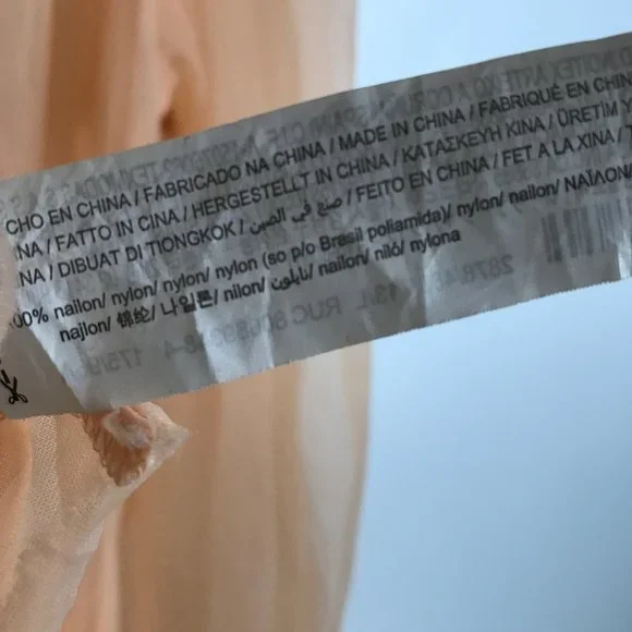 Zara Nude Sheer Long Sleeve Belted Blouse - Picture 9 of 13